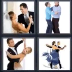 4 fotos 1 palabra pareja de baile