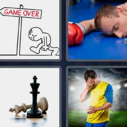 4 fotos 1 palabra boxeador fichas ajedrez