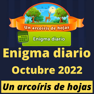 4 Fotos 1 Palabra Enigma diario Un arcoíris de hojas Octubre 2022